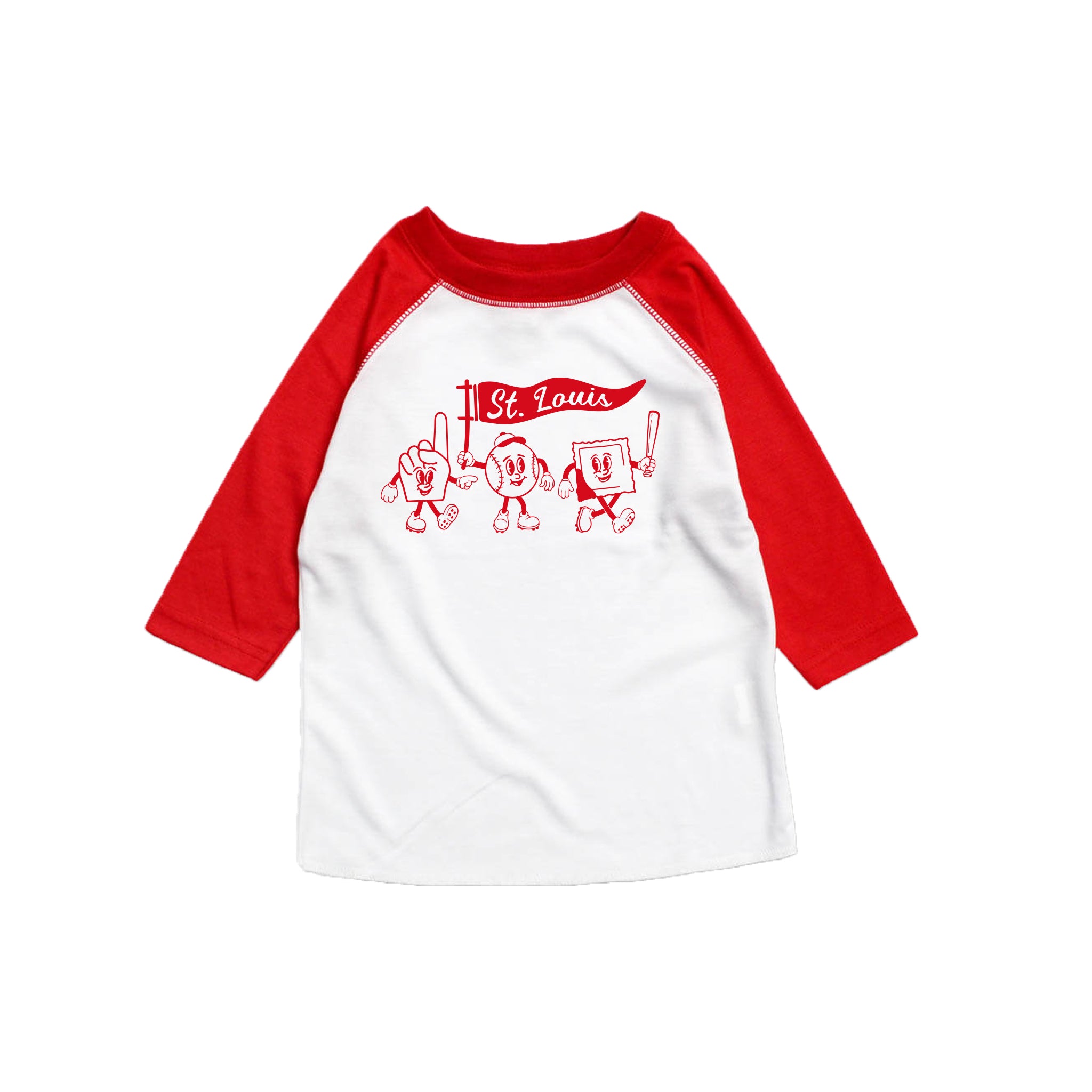 A2Z 4 Kids Boys Red Long Sleeve Raglan T-Shirt – 100% Cotton, Plain Baseball Style