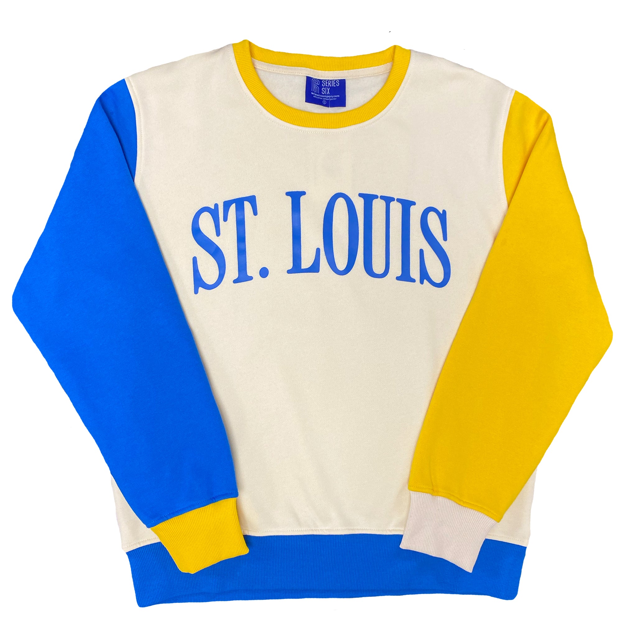 Classic Sleeves Color Block Crewneck Unisex Sweatshirt