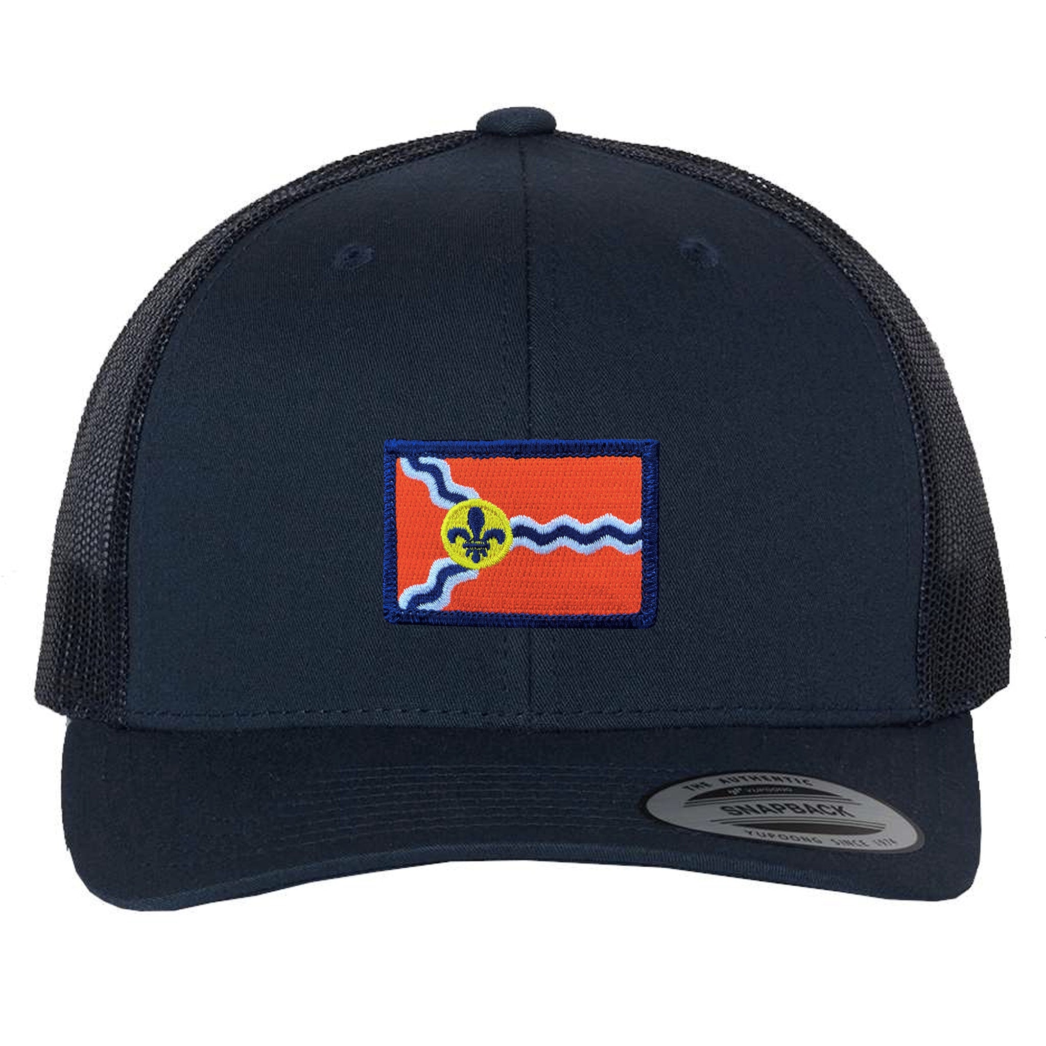 STL Flag Patch Snapback Trucker Hat Navy – Series Six