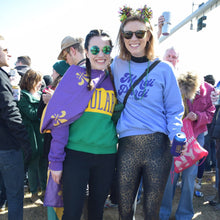 Load image into Gallery viewer, Mardi Gras Color Block Crewneck Unisex Sweatshirt