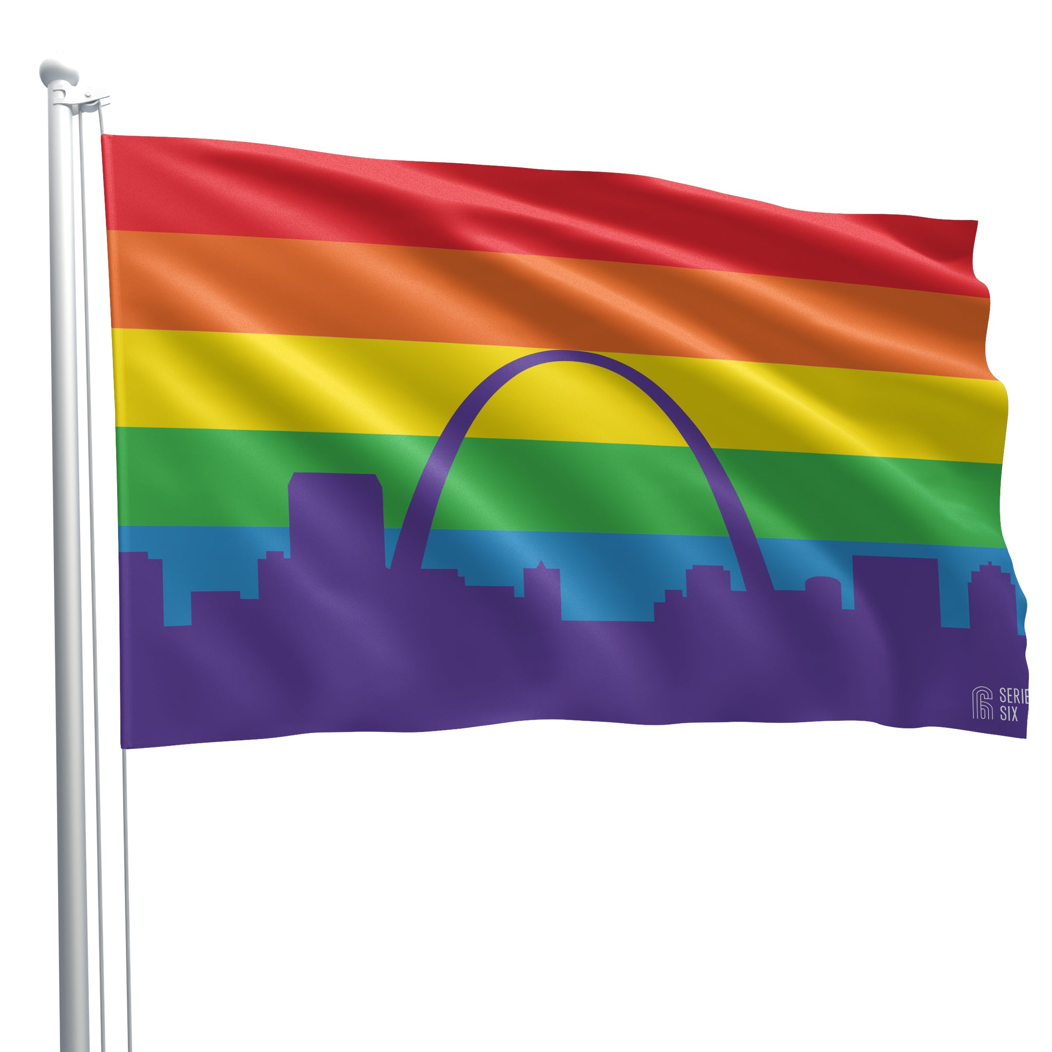 St. Louis Skyline Pride Flag - 3 x 5 – Series Six