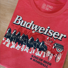Load image into Gallery viewer, Budweiser Clydesdale Baseball Unisex Short Sleeve T-Shirt