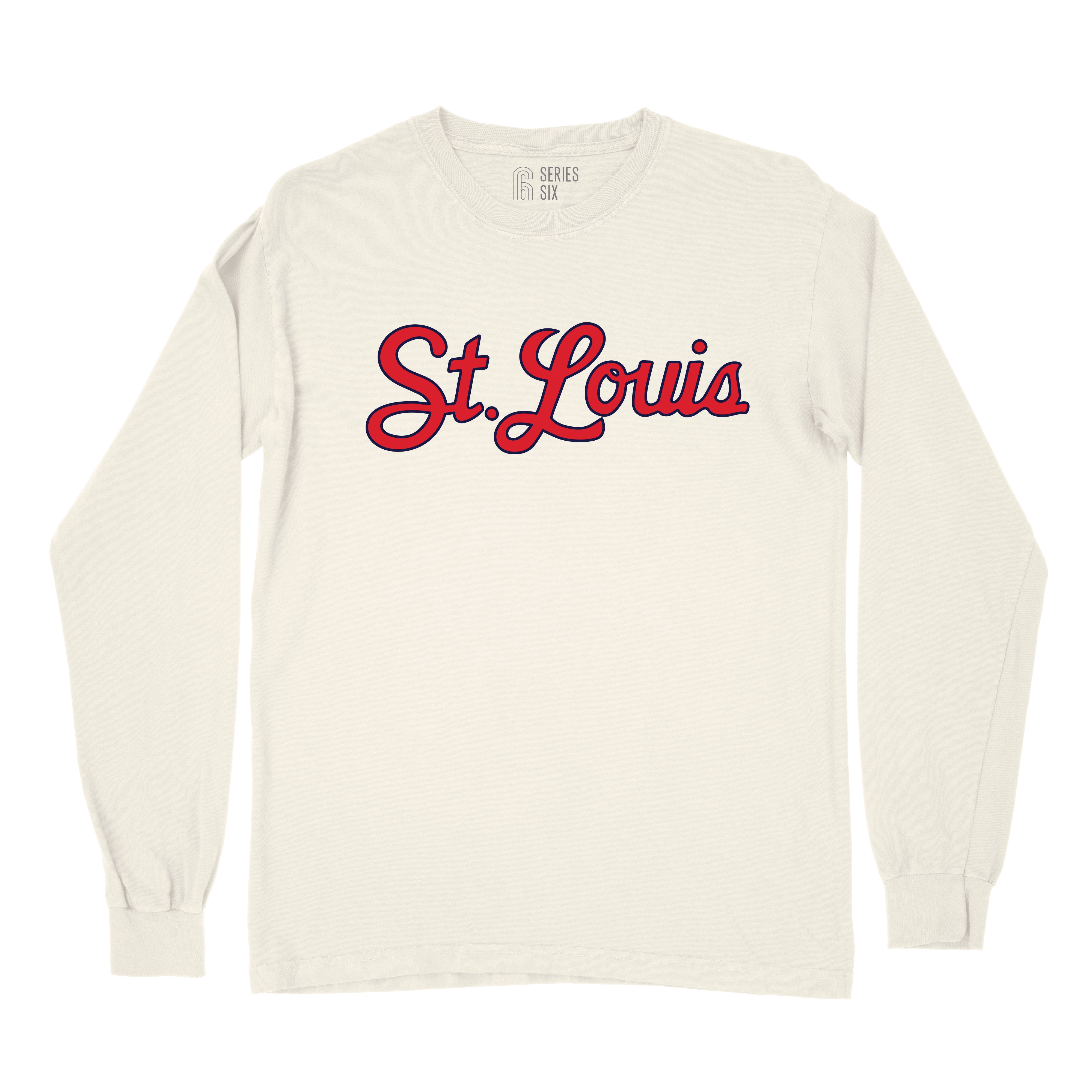 St Louis Cardinals Women's Script LS Tee