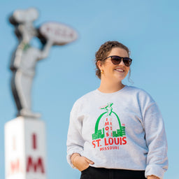 St. Louis Script Hooded Cropped Sweatshirt – Series Six