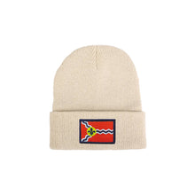 Load image into Gallery viewer, STL Flag Patch Baby Knit Beanie Hat - Tan
