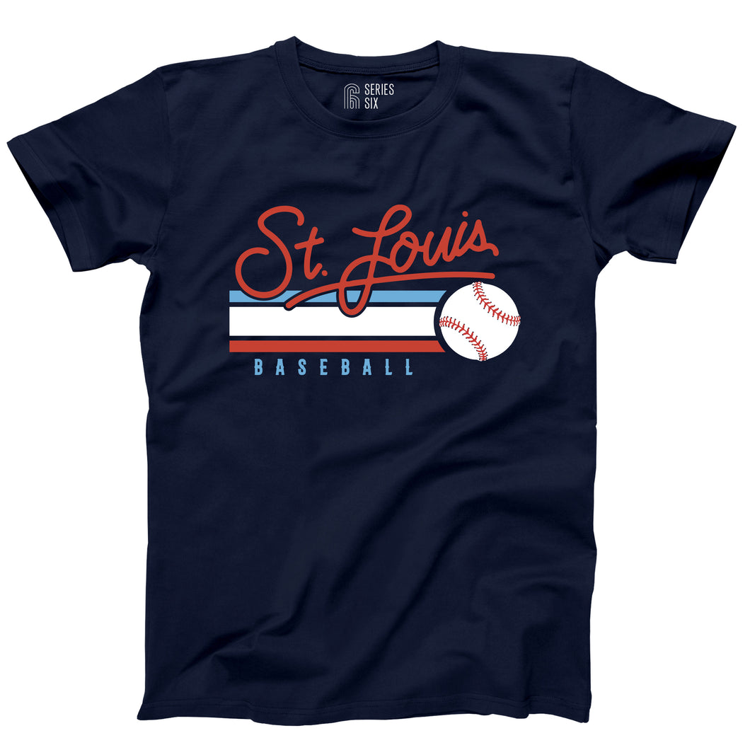 St. Louis Baseball Script Unisex Short Sleeve T-Shirt