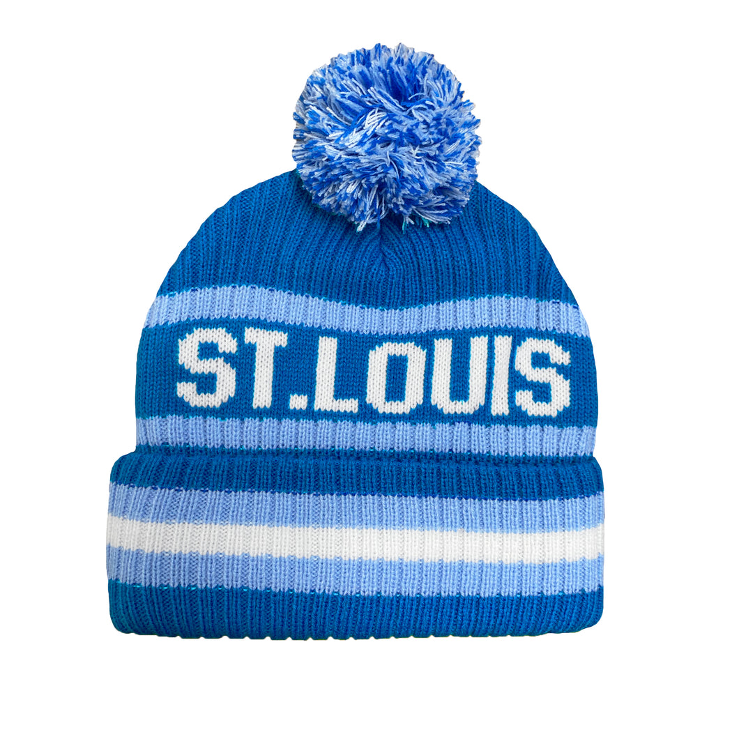 St. Louis Knit Beanie Hat - Blue