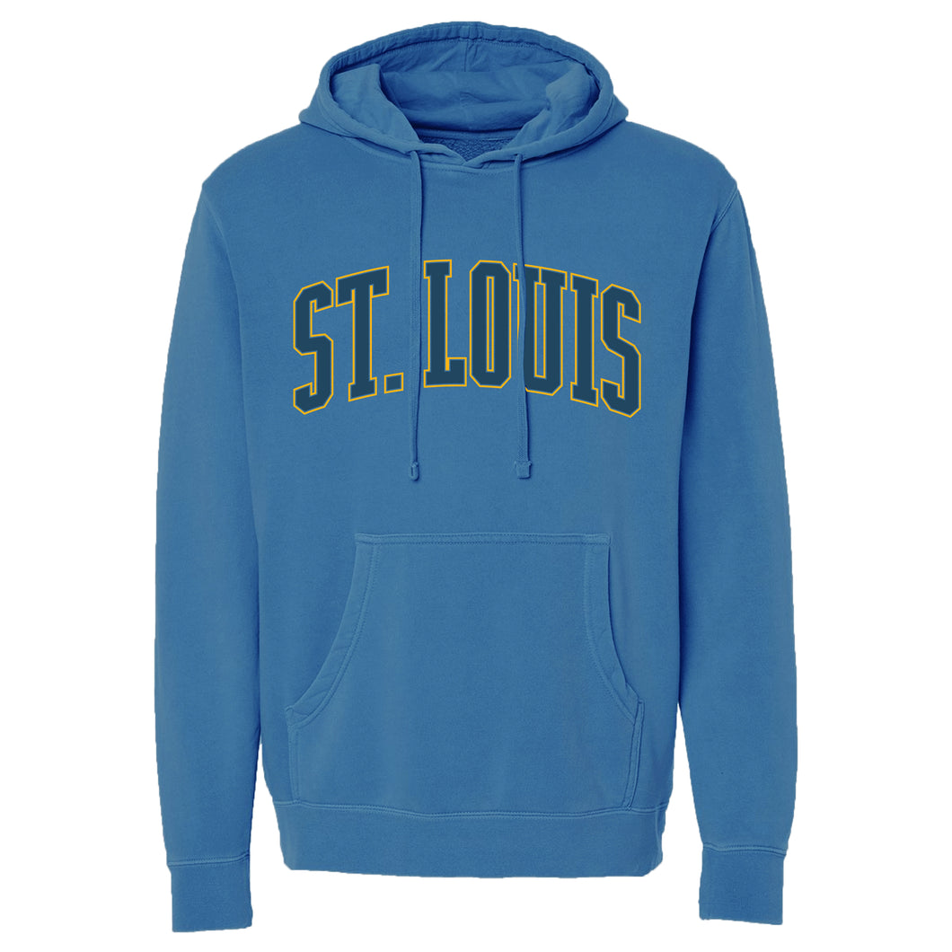 St. Louis Puff Unisex Hooded Sweatshirt - Blue