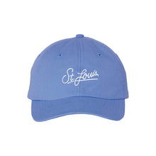 Load image into Gallery viewer, St. Louis Script Embroidered Youth Hat - Blue
