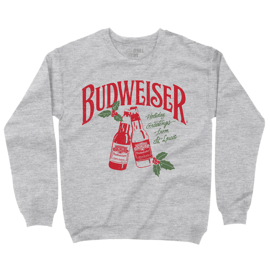 Budweiser Holiday Unisex Crewneck Sweatshirt