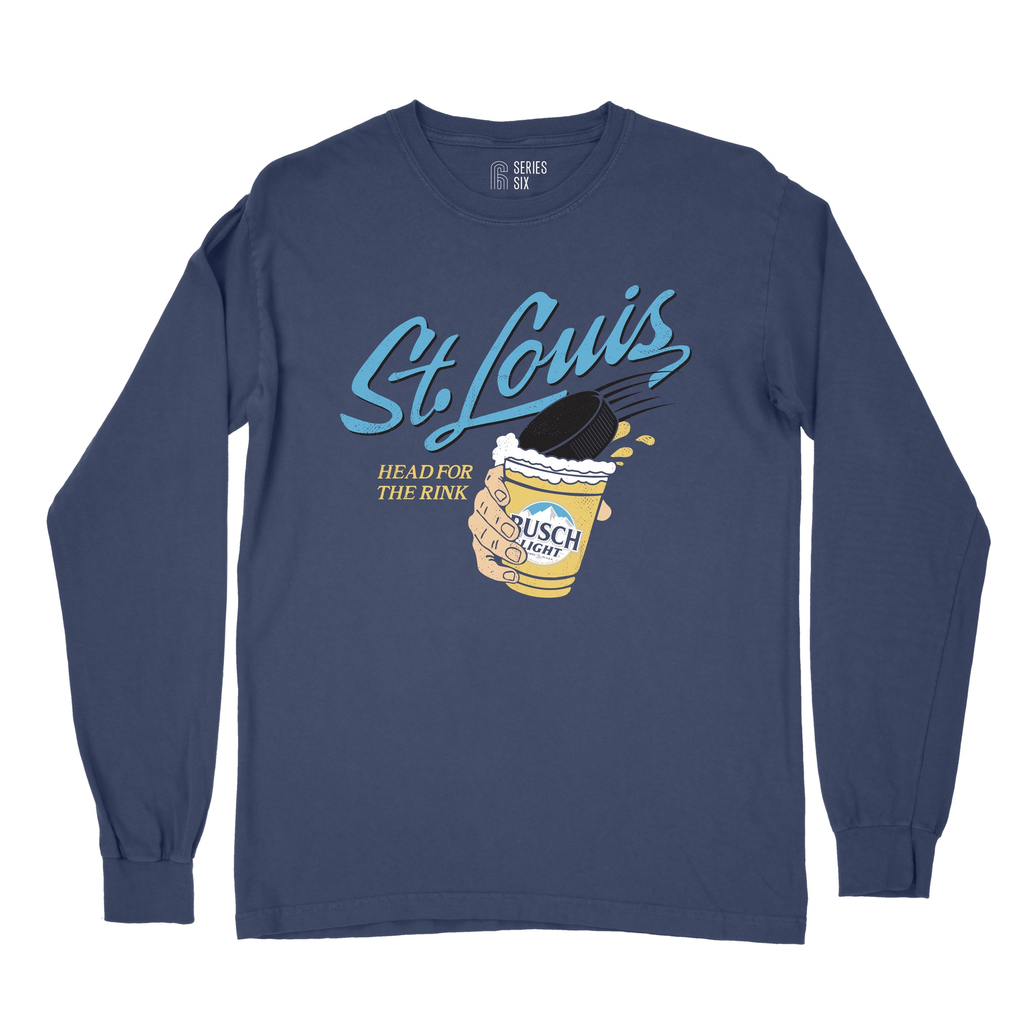 Busch Light Puck Unisex Long Sleeve T-Shirt – Series Six, image size:2048x2048