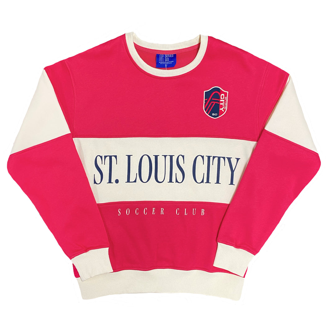 St. Louis CITY SC Color Block Crewneck Unisex Sweatshirt