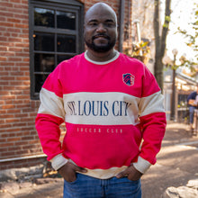 Load image into Gallery viewer, St. Louis CITY SC Color Block Crewneck Unisex Sweatshirt
