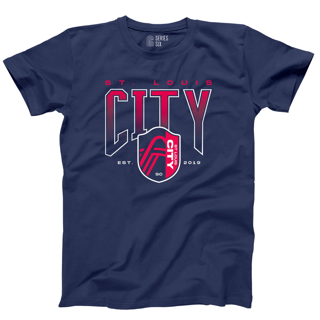 St. Louis CITY SC Crest Ombre Unisex Short Sleeve T-Shirt