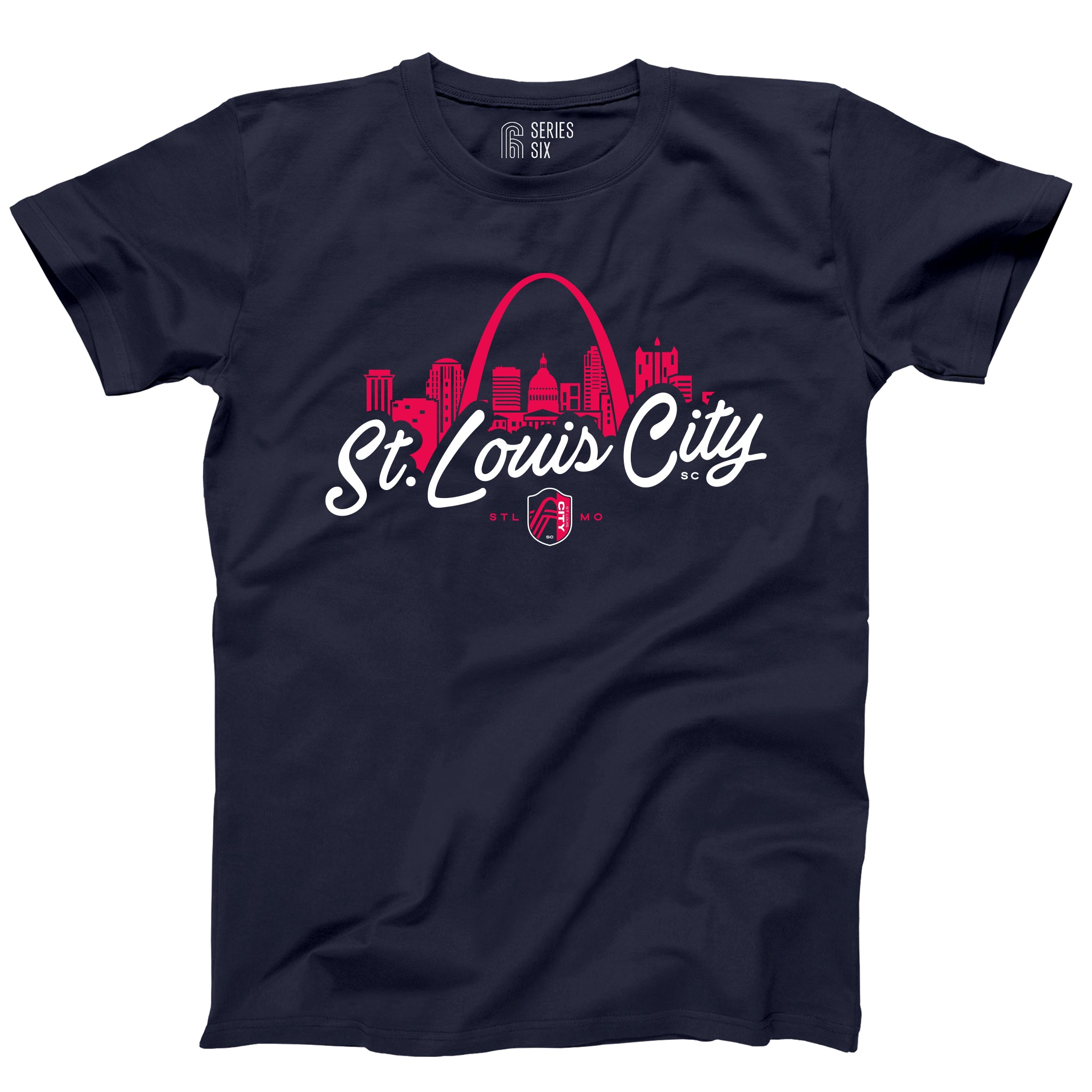 St. Louis CITY SC Script Skyline Unisex Short Sleeve T-Shirt – Series Six