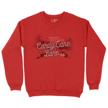 Load image into Gallery viewer, Candy Cane Lane Crewneck Unisex Sweatshirt
