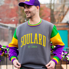 Load image into Gallery viewer, Soulard Color Block Sleeves Crewneck Unisex Sweatshirt
