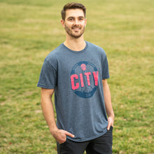 Load image into Gallery viewer, St. Louis CITY SC CITY Soccer Ball Unisex Short Sleeve T-Shirt - Navy
