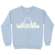 Load image into Gallery viewer, Classic St. Louis Skyline Unisex Crewneck Sweatshirt
