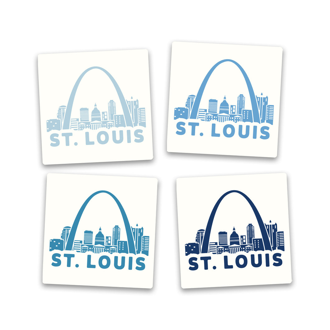 St. Louis Skyline Ceramic Coaster - Set of 4