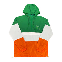 Load image into Gallery viewer, STL Shamrock Striped Unisex Anorak Windbreaker
