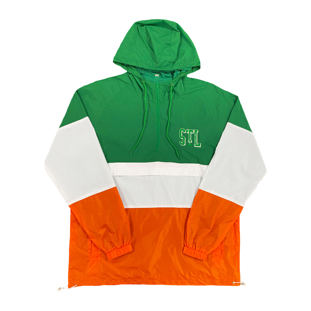 STL Shamrock Striped Unisex Anorak Windbreaker