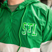 Load image into Gallery viewer, STL Shamrock Striped Unisex Anorak Windbreaker
