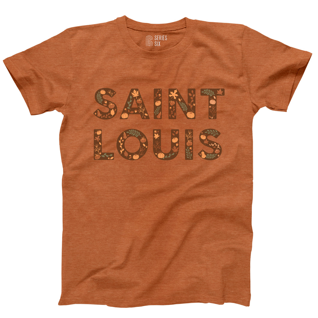 Saint Louis Fall Floral Unisex Short Sleeve T-Shirt
