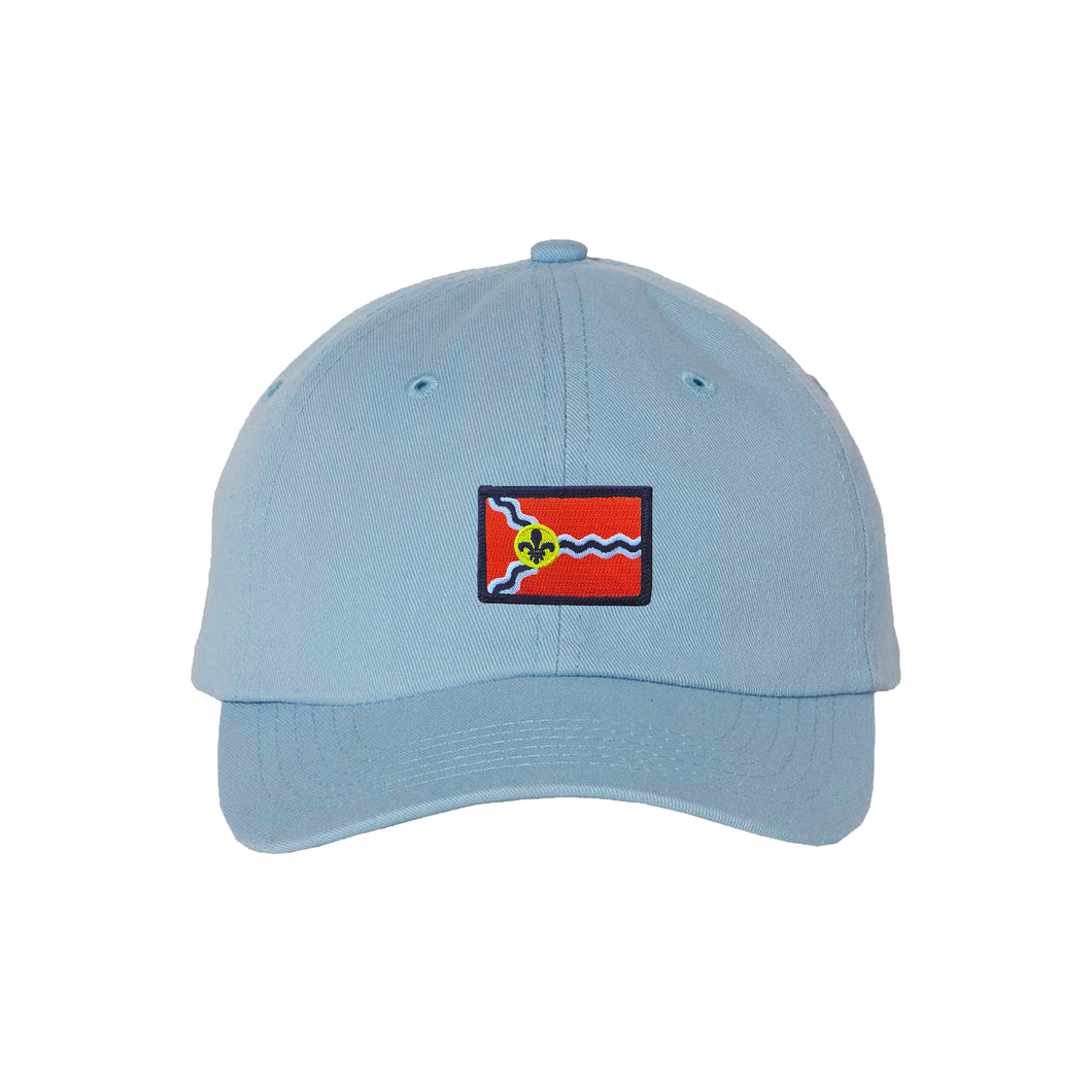 STL Flag Patch Youth Hat - Light Blue
