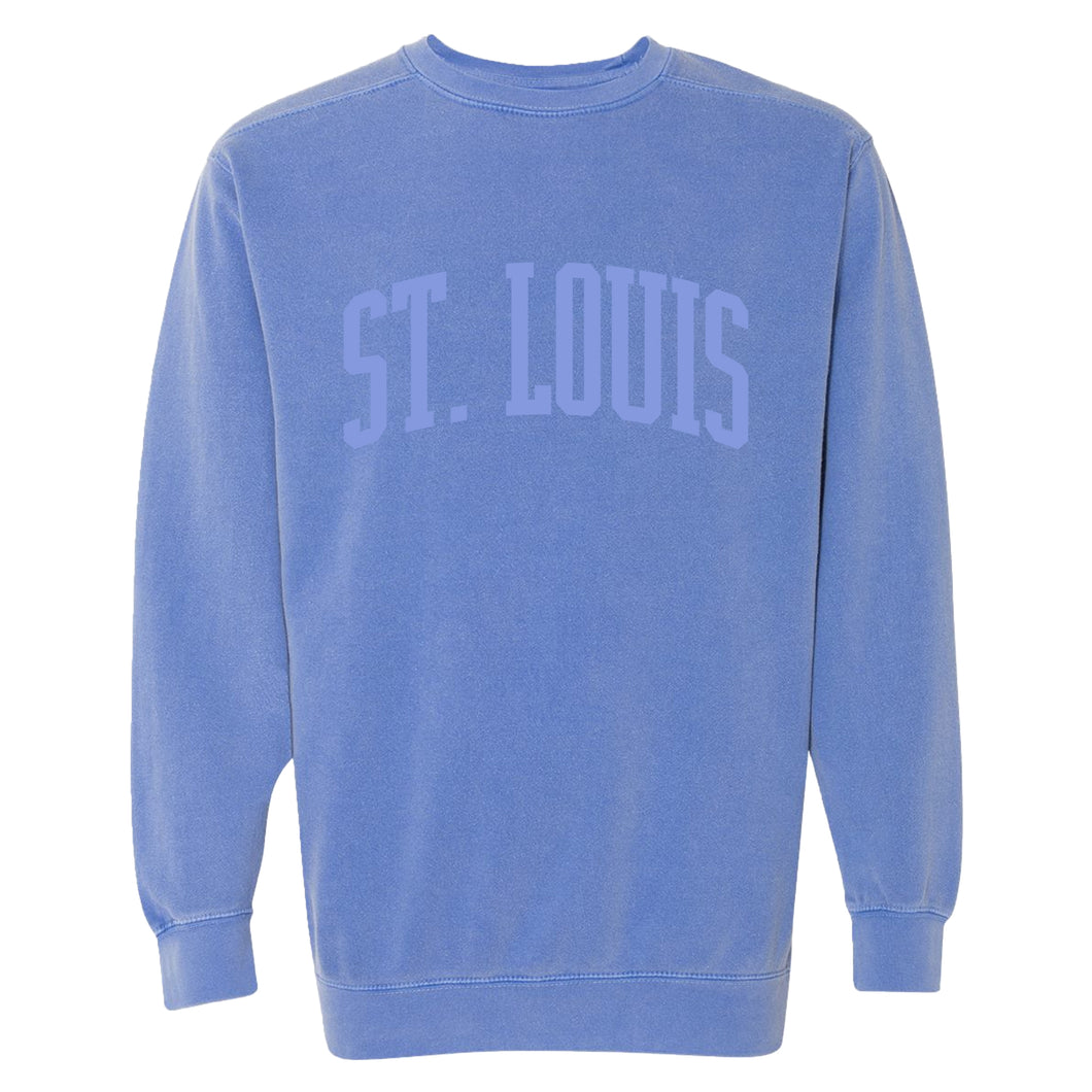 St. Louis Puff Crewneck Unisex Sweatshirt - Blue