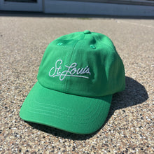 Load image into Gallery viewer, St. Louis Script Embroidered Youth Hat - Green
