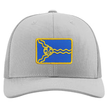 Load image into Gallery viewer, St. Louis Hockey Flag Patch Snapback Trucker Hat - Grey
