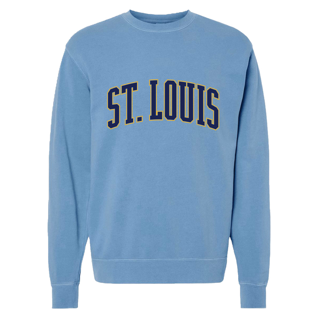 St. Louis Puff Crewneck Unisex Sweatshirt - Blue