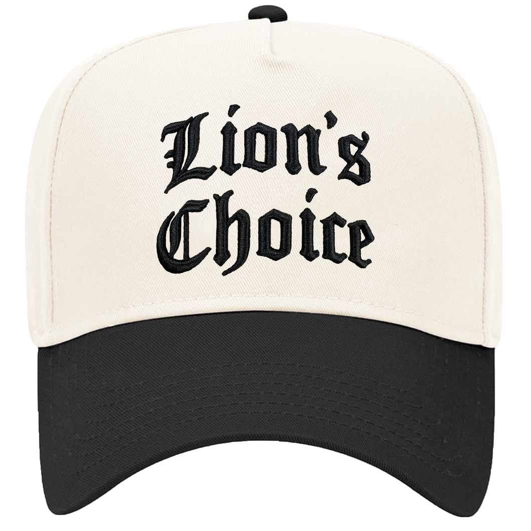 Lion's Choice Puff Embroidered Structured Snapback Hat