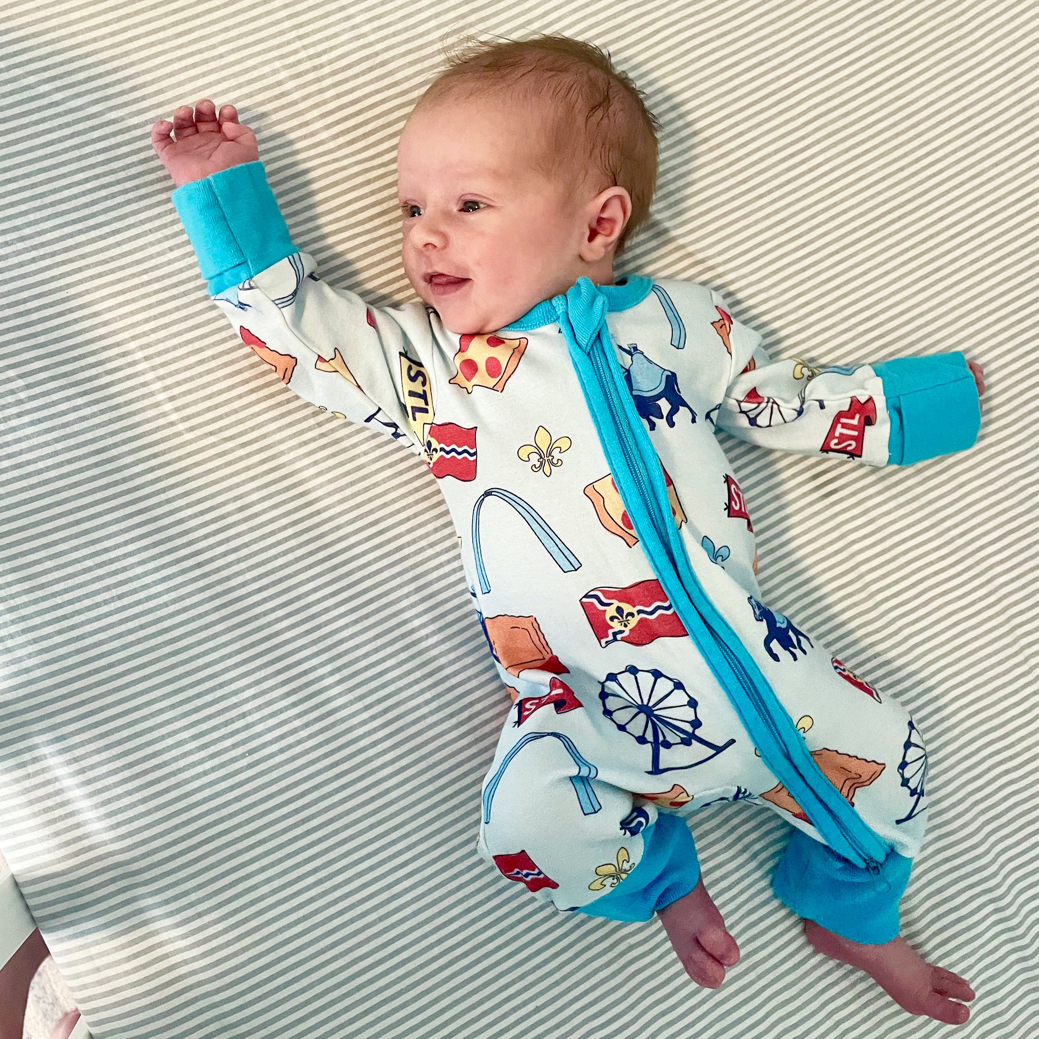 St. Louis Icons Baby Onesie Sleeper – Series Six