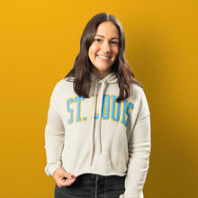 Load image into Gallery viewer, St. Louis Puff Hooded Cropped Sweatshirt
