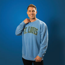Load image into Gallery viewer, St. Louis Puff Crewneck Unisex Sweatshirt - Blue

