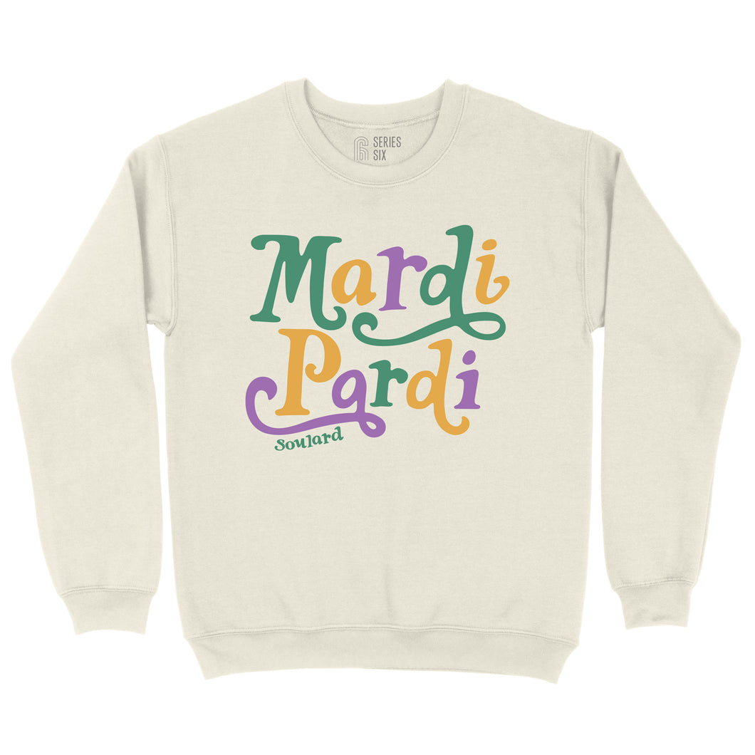 Mardi Pardi Crewneck Unisex Sweatshirt - Ivory