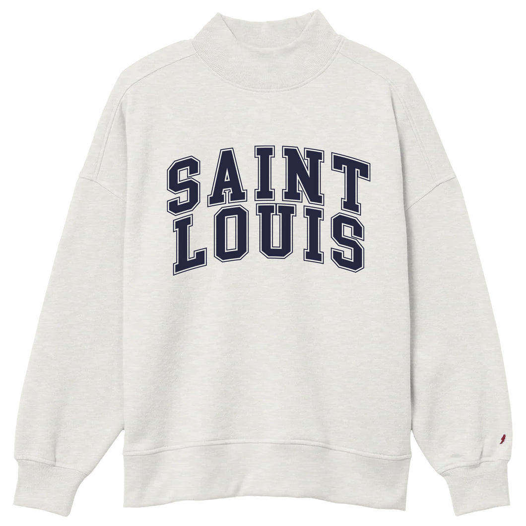 Saint Louis Mock-Neck Unisex Sweatshirt