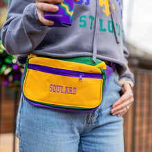 Load image into Gallery viewer, Soulard Mardi Gras Color Block Fanny Pack
