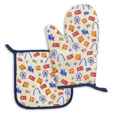 Load image into Gallery viewer, St. Louis Icons Pot Holder + Oven Mitt Set
