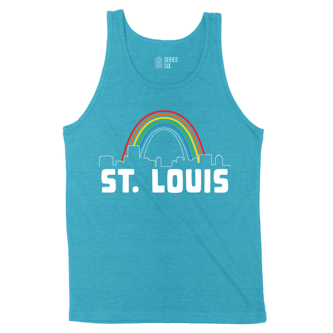 St. Louis Rainbow Skyline Unisex Tank Top