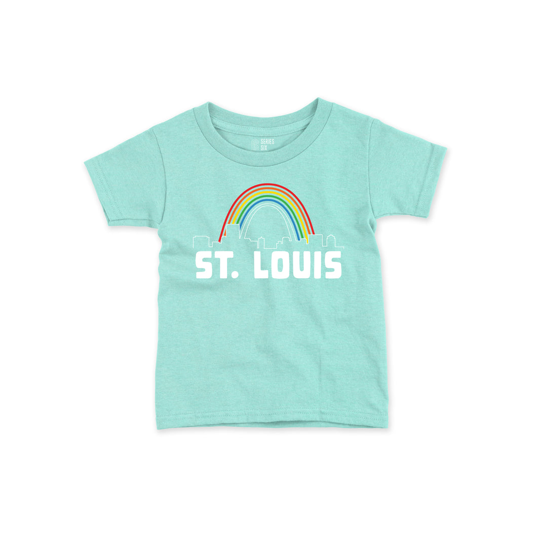 Rainbow Skyline Ombre Toddler T-Shirt