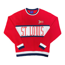 Load image into Gallery viewer, St. Louis Flag Color Block Crewneck Unisex Sweatshirt
