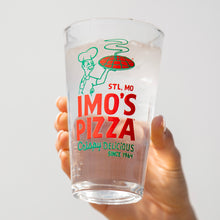 Load image into Gallery viewer, Imo&#39;s Pizza Retro 16oz Pint Glass
