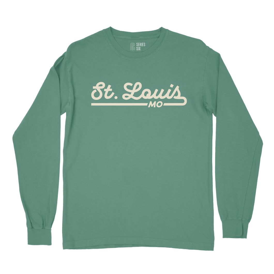 St. Louis Retro Script Long Sleeve Unisex T-Shirt