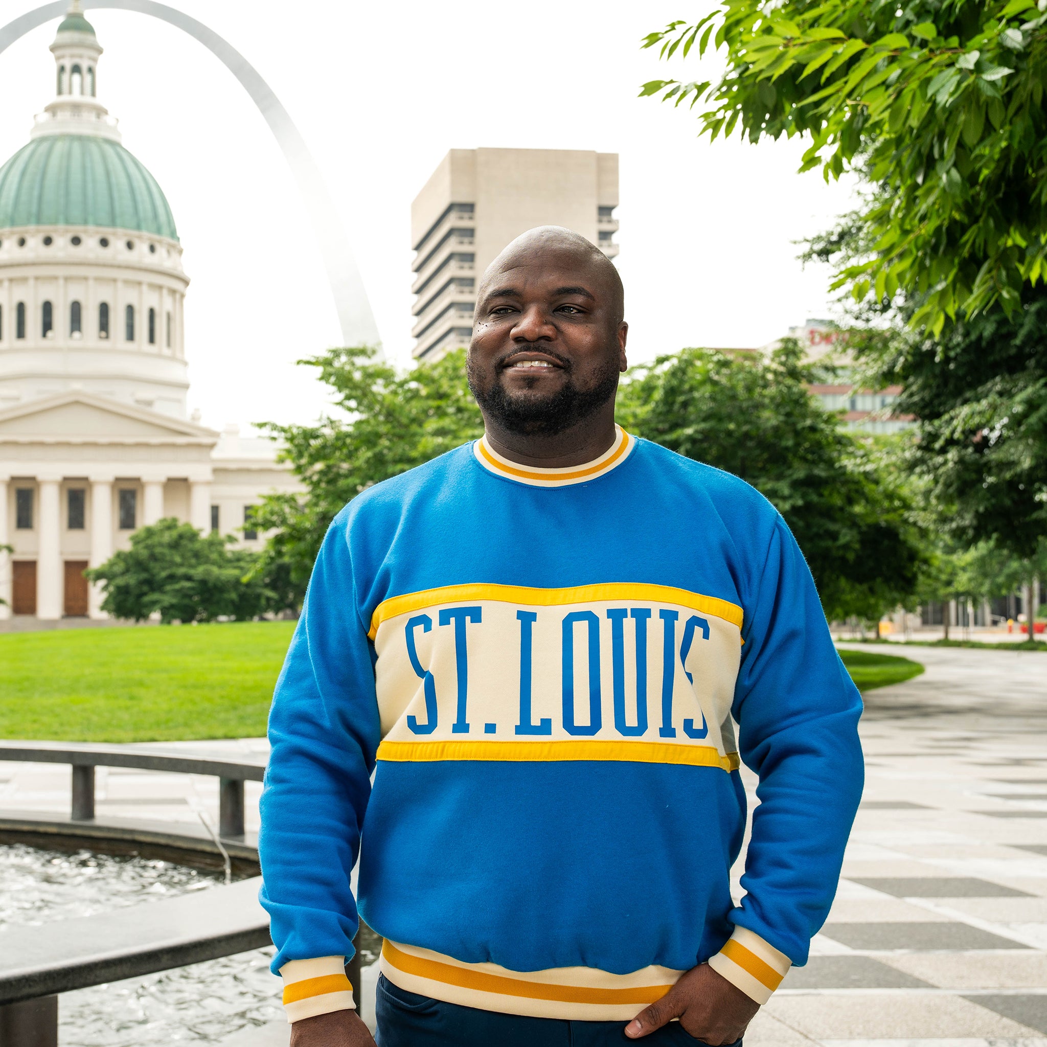 Royal Color Block Crewneck Unisex Sweatshirt – Series Six