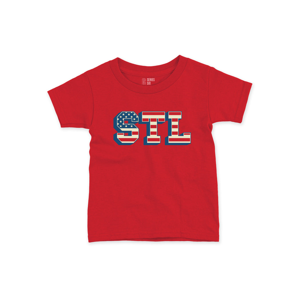 STL American Flag Toddler T-Shirt