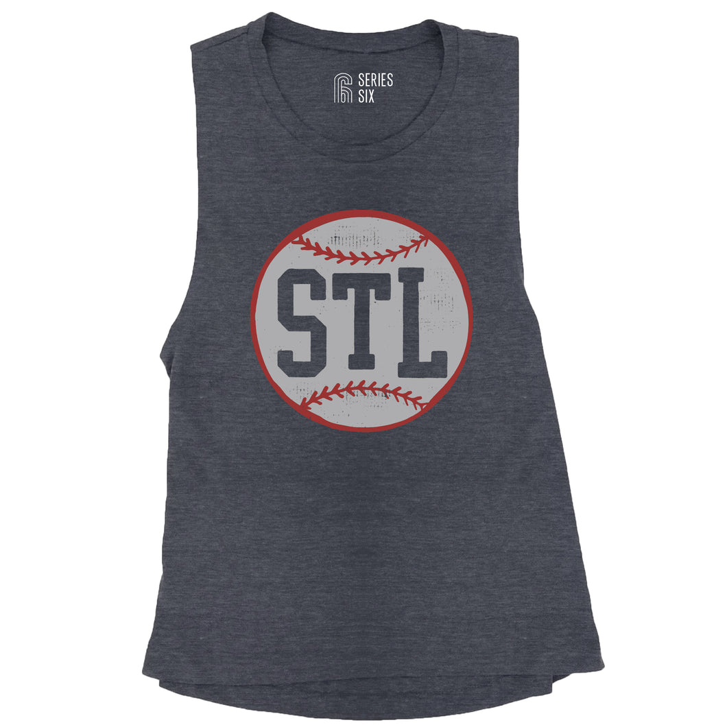 STL Baseball Ladies Tank Top