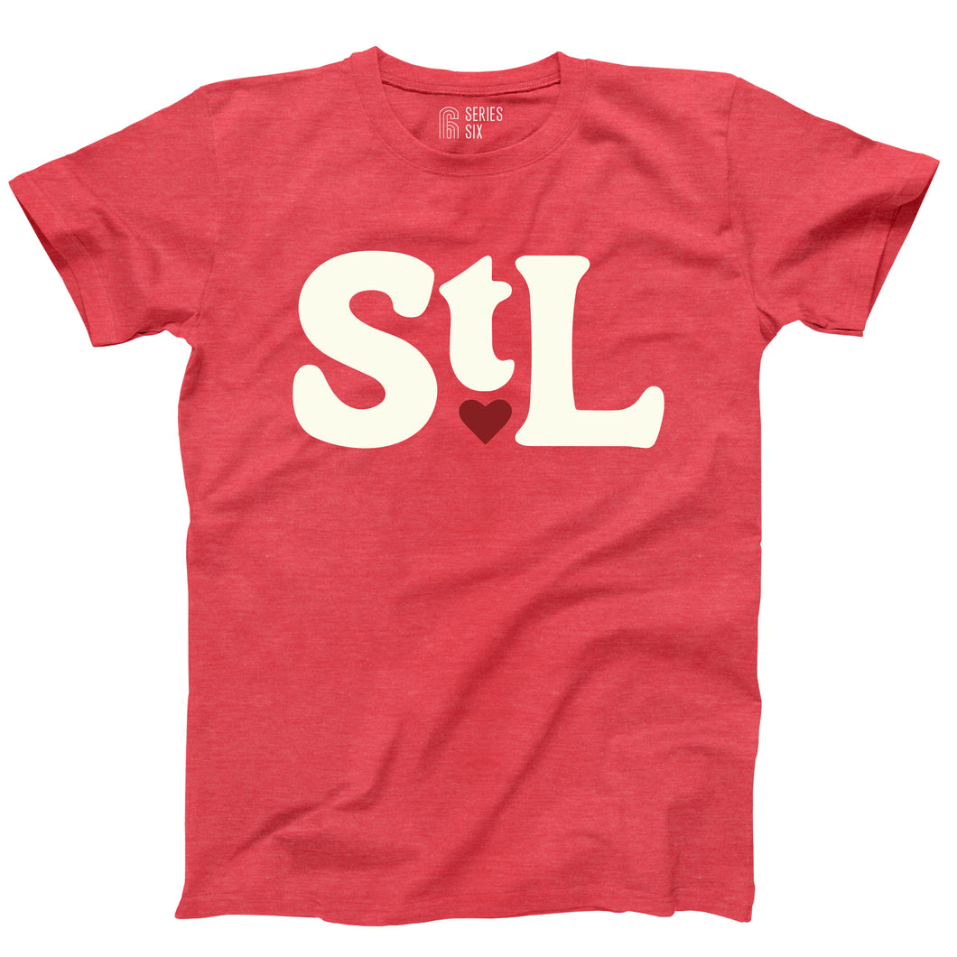 STL Heart Unisex Short Sleeve T-Shirt